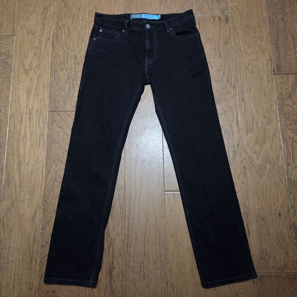 Rock & Roll Denim Revolver Straight Jeans Mens 33x34 Black Slim fit